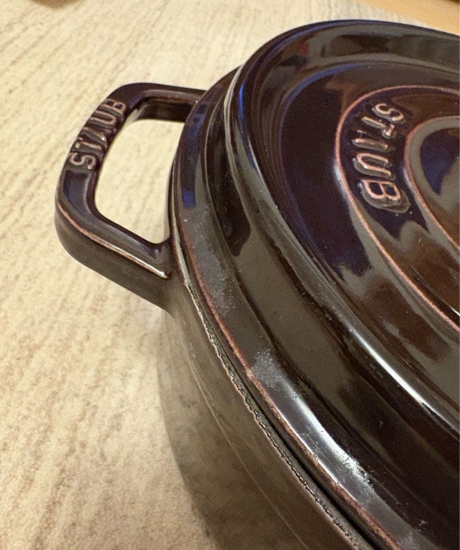 STAUB LA COCOTTE 両手鍋 ワインレッド