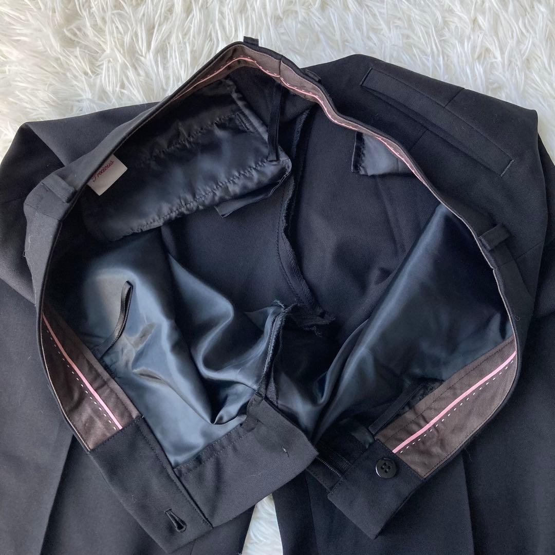 【特大・美品】 n line Precious フレアパンツスーツ 黒 19号