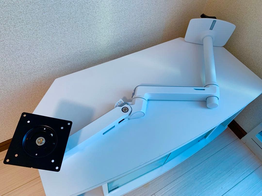 エルゴトロン LX モニターアーム 長身ポール ホワイト 34インチまで