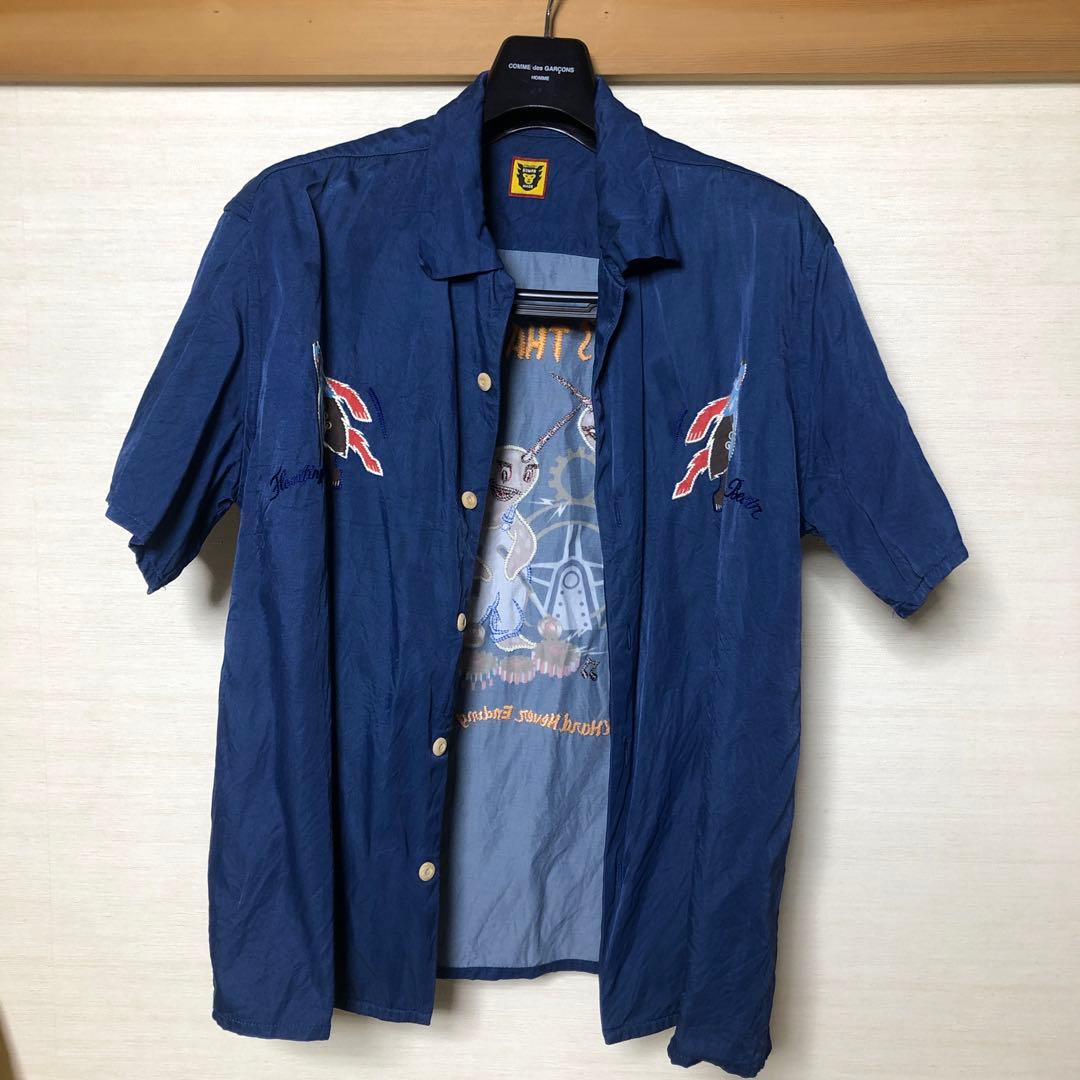 HUMAN MADE イッカク&ベアー刺繍入りアロハシャツ Ｌ