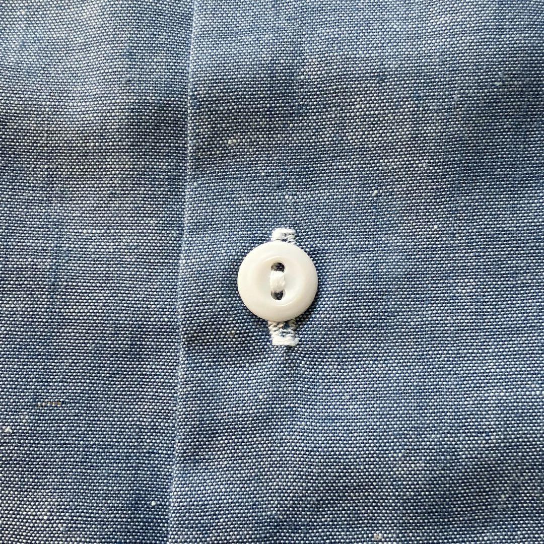 【極美品】70s BIG MAC 刺繍 シャンブレーシャツ バック刺繍 L相当