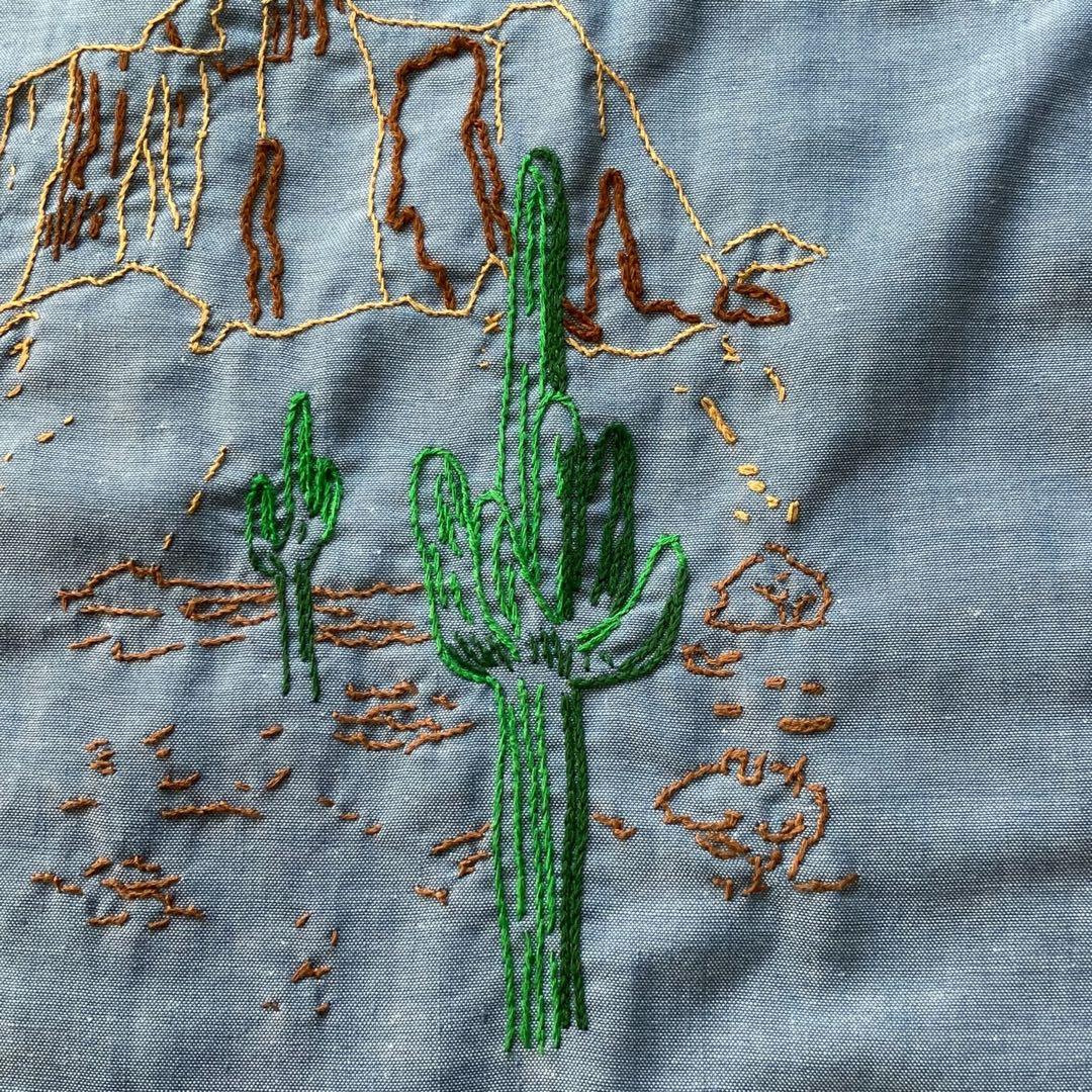 【極美品】70s BIG MAC 刺繍 シャンブレーシャツ バック刺繍 L相当