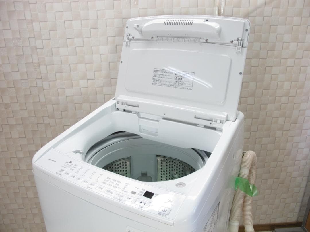 ■079■美品■日立■全自動洗濯機■ビートウォッシュ■8kg■BW-V80HE2