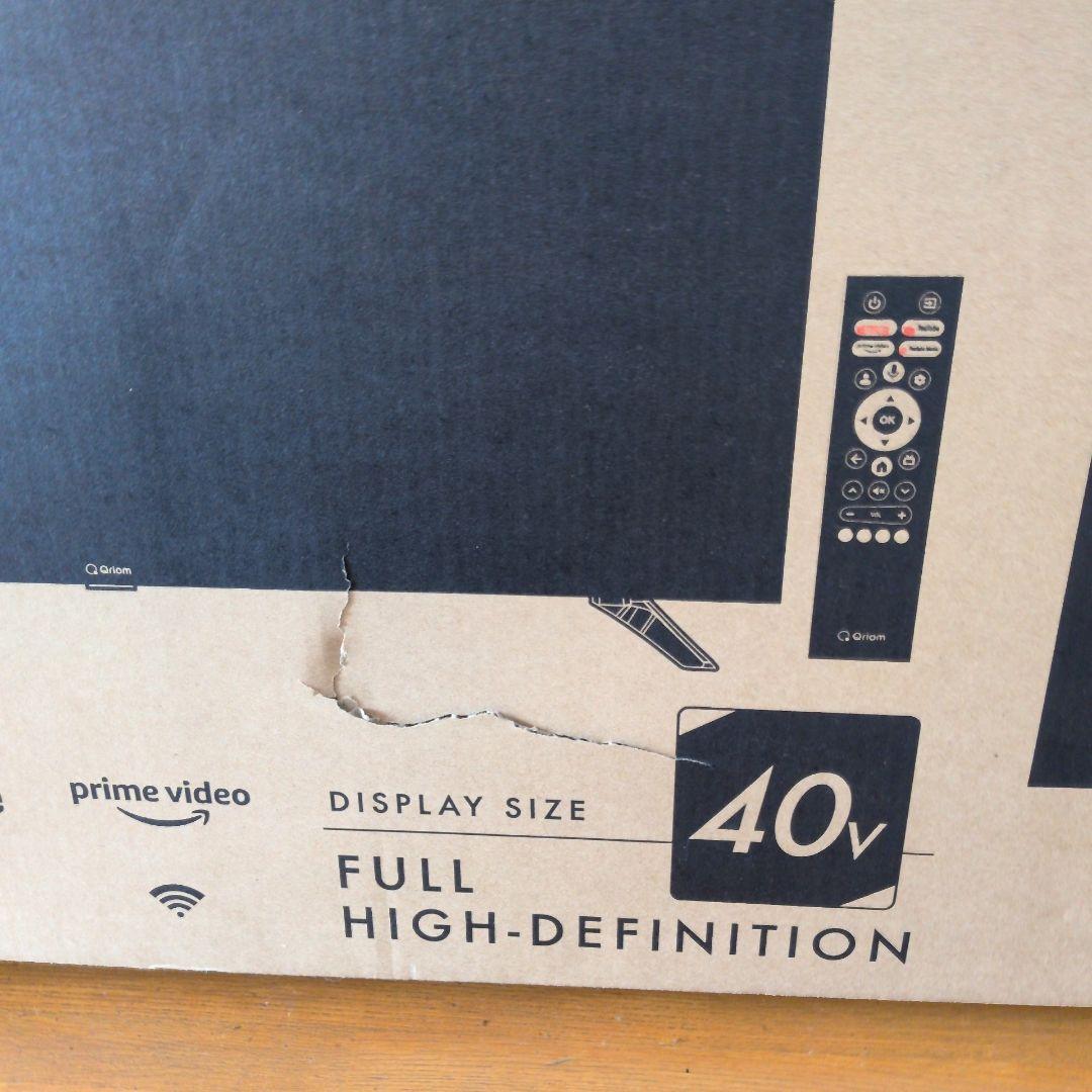 【新品未使用】Qriom QRK-40TL2K 40V型スマートテレビ