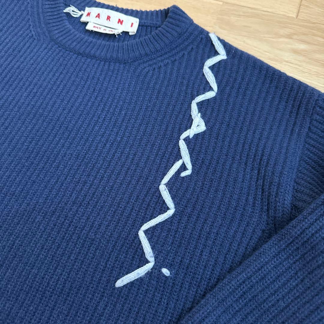 【定価17万円】MARNI マルニ　ショルダーロゴ　オーバーサイズニット