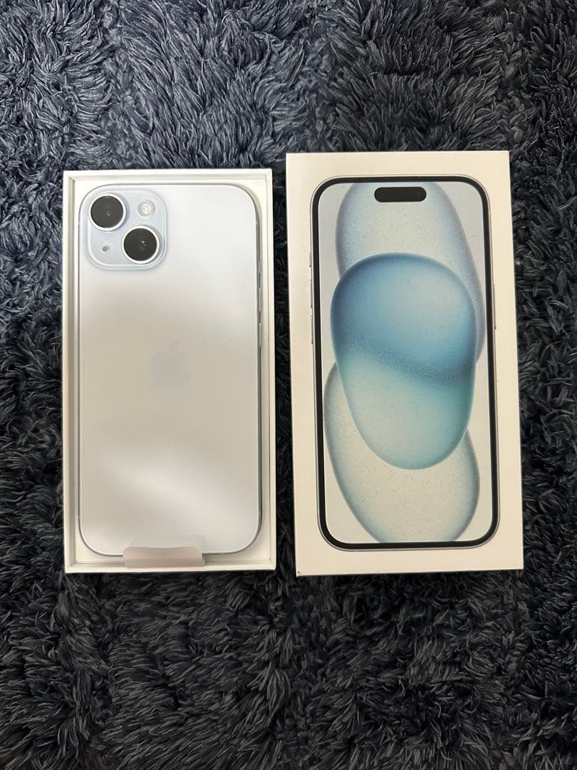 Apple iPhone 15 ホワイトブル－新品未使用SIMフリー