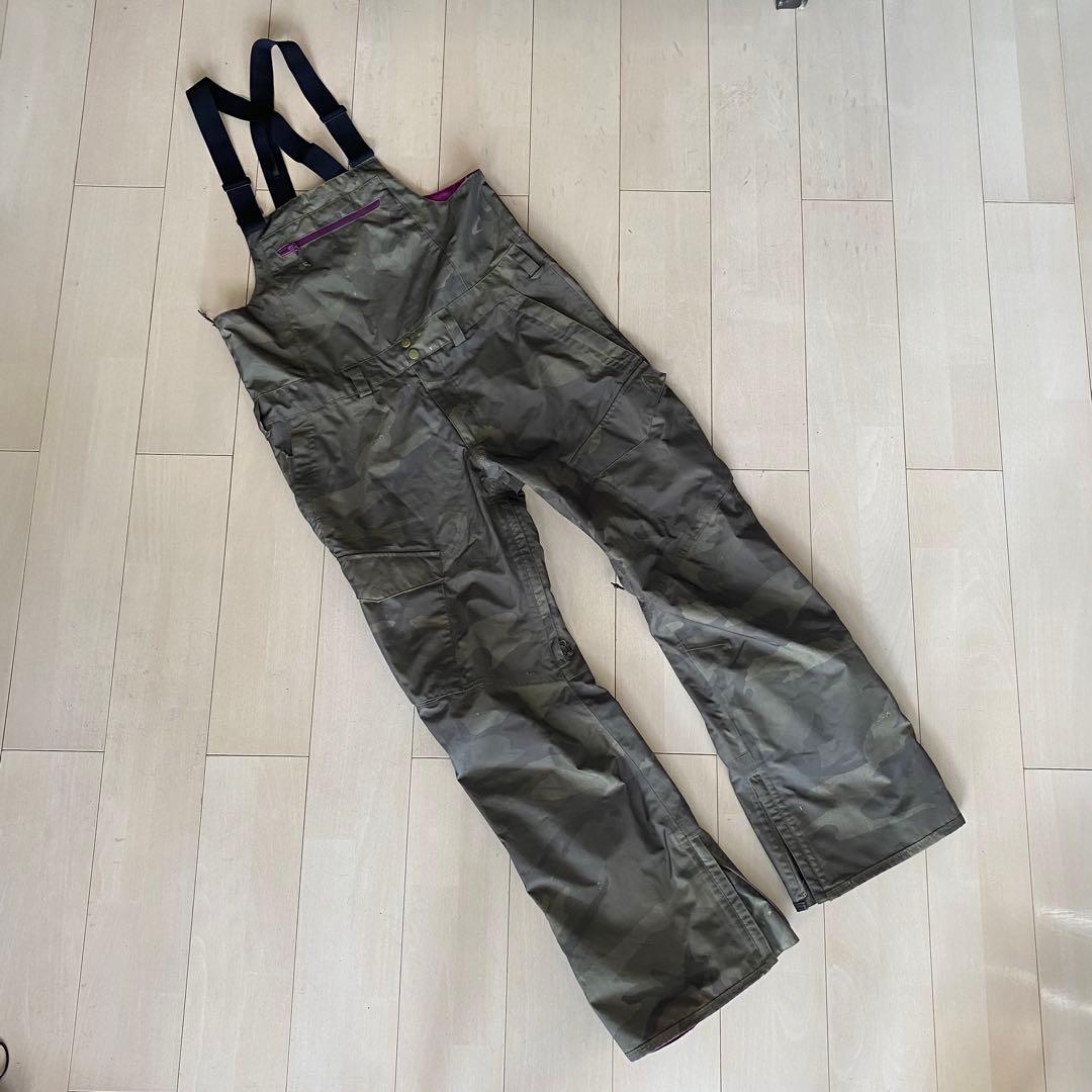 バートン　ビブパンツ　カモフラ　迷彩　BURTON ウェア　ゴアテックス