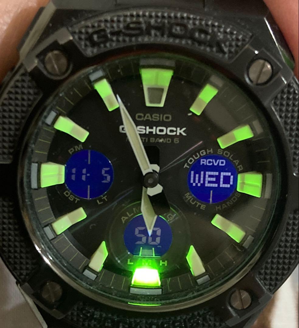 CASIO G-SHOCK GST-W130BC-1A3JF ブラック/グリーン