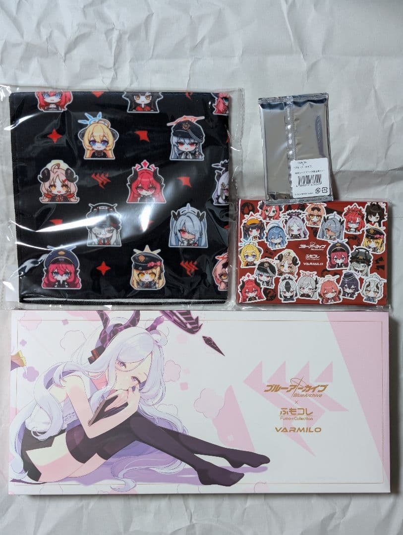 ふもコレ×ブルーアーカイブキーボード豪華セット+風呂敷 ゲヘナ学園 日本語配列