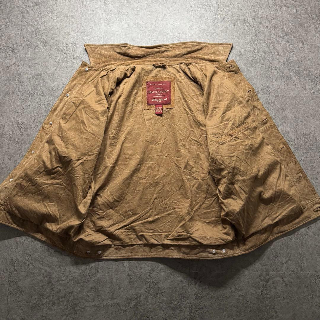 【90s vintage】Eddie Bauer L トラッカージャケット　本革