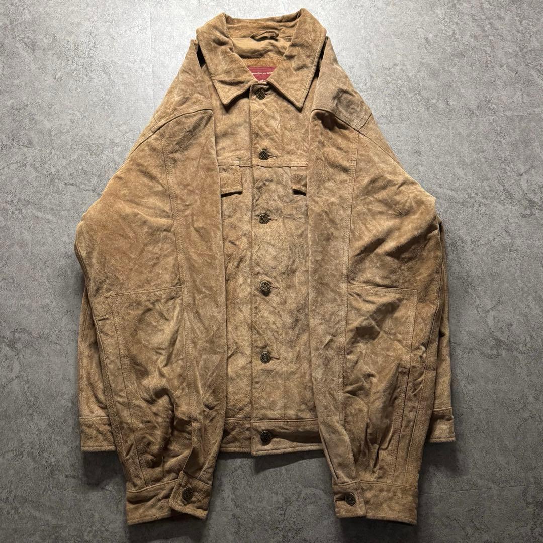 【90s vintage】Eddie Bauer L トラッカージャケット　本革