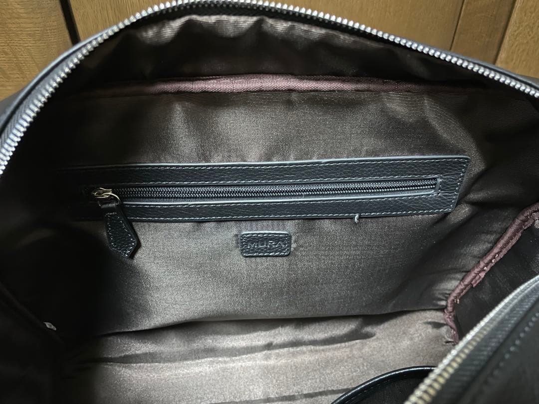 【超美品！！】メンズ 本革 ビジネスバッグ レザー 大容量 MURA