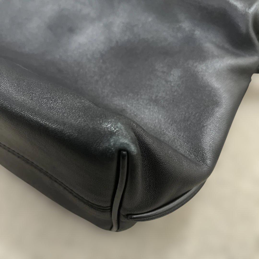 LOEWE フラメンコノットレザーショルダーバッグブラック　スモール