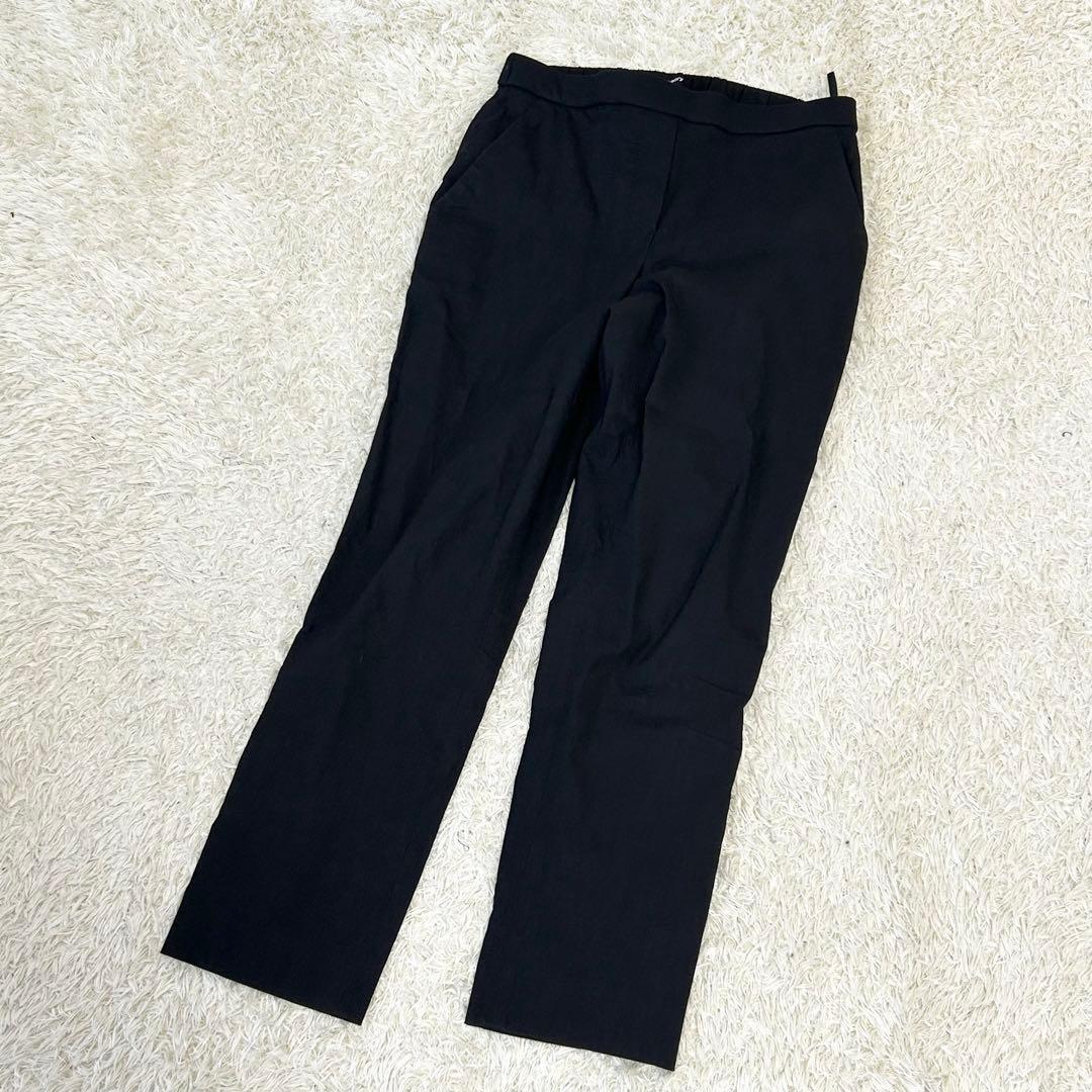 23年モデル✨ セオリー パンツスーツ セットアップ リネン混 ブラック 現行