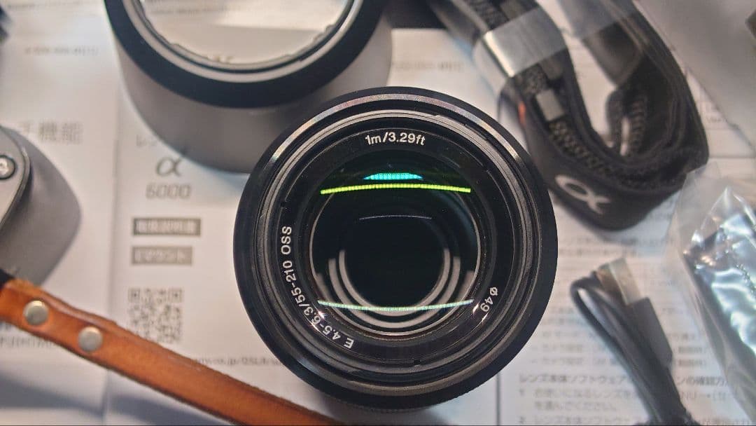 Sony α6000 ダブルズームレンズキット 純正マイク、128GBメモリ