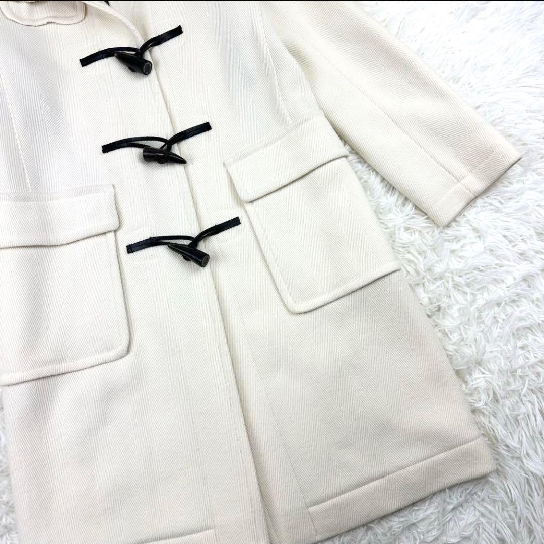 MACKINTOSH　ヘリンボーンダッフルコート　ロング丈　フード付き　チェック