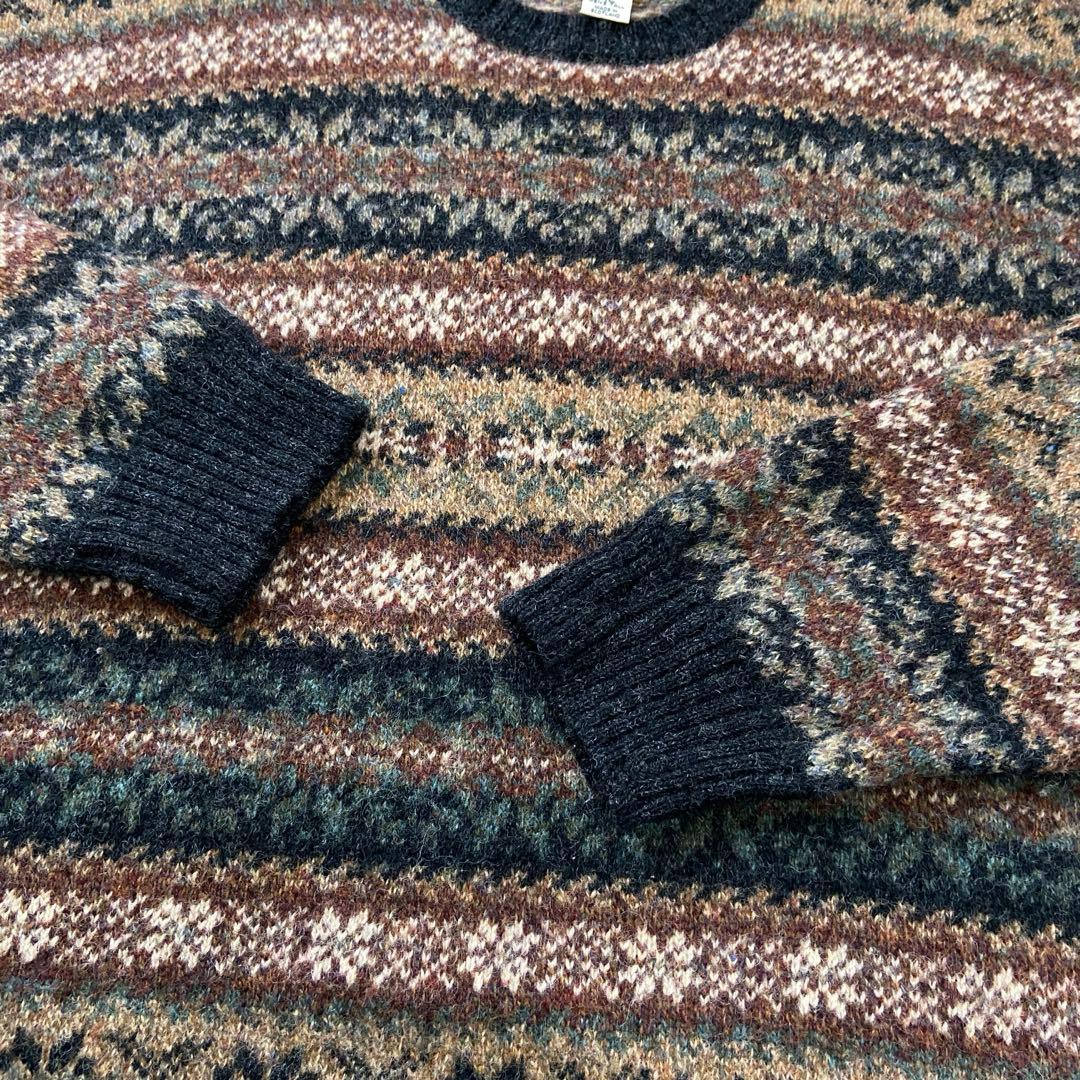 90s L.L.BEAN フェアアイル ウール セーター スコットランド製