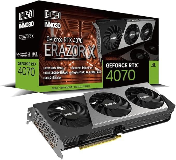 ELSA GeForce RTX 4070 ERAZOR X グラフィックボード