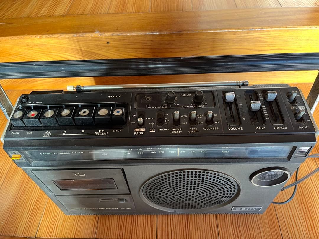 SONY CF-1980 ラジオ・カセットプレーヤー レトロ 昭和
