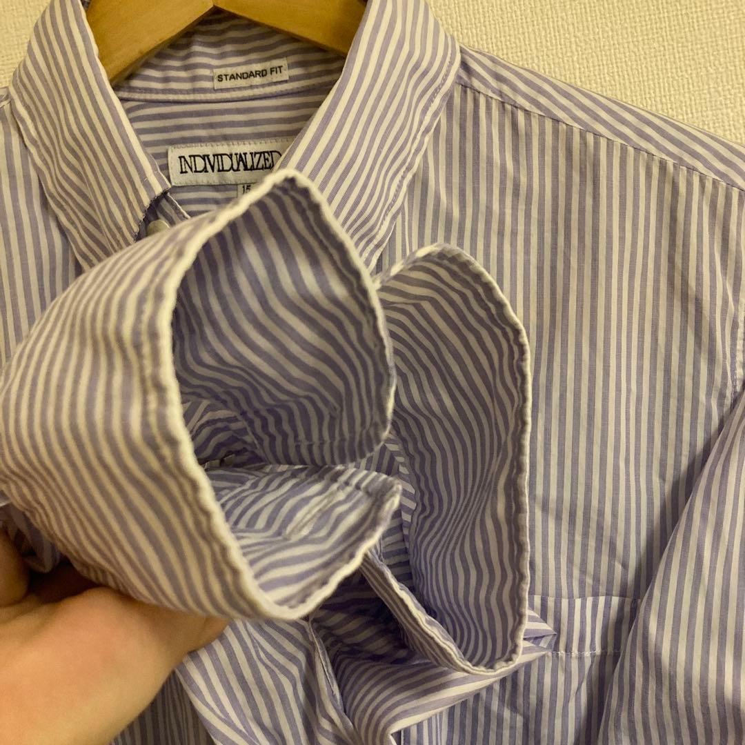 USA製ボタンダウン INDIVIDUALIZED 15-32 ストライプ