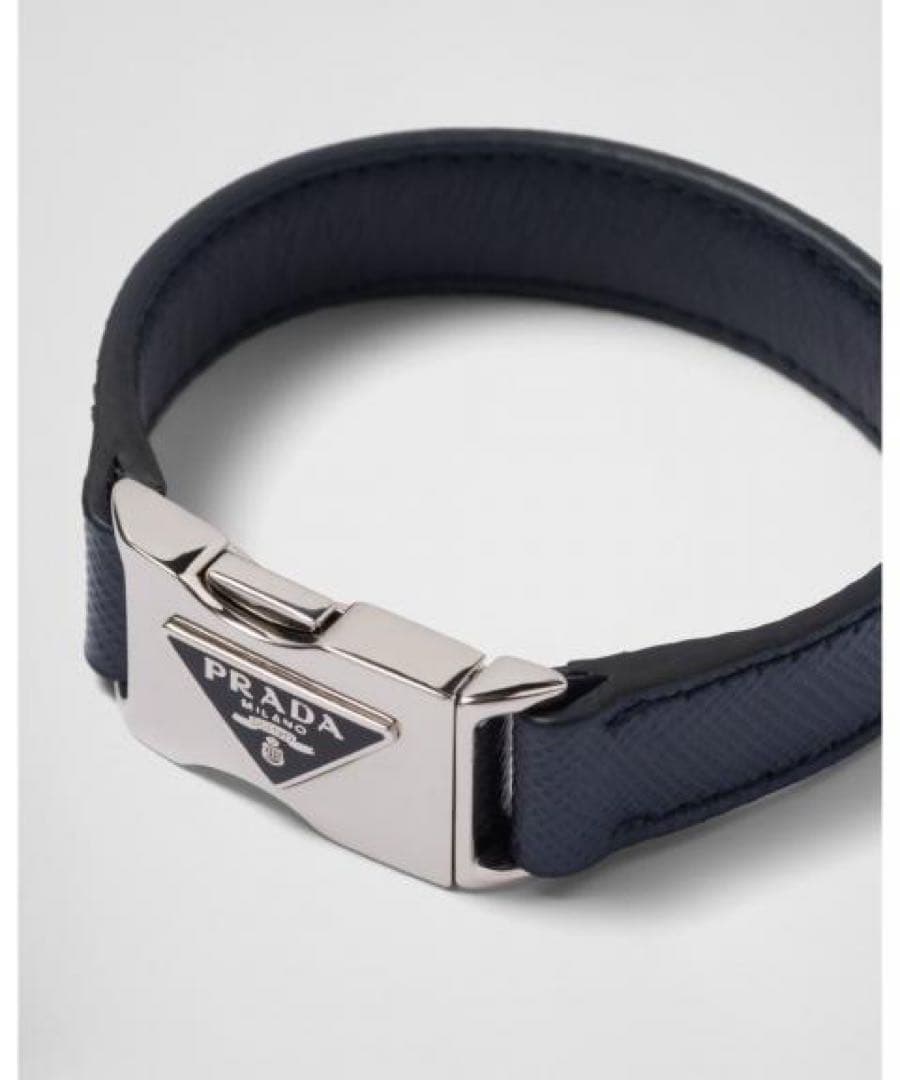 グリコさま PRADA サフィアーノ レザー ブレスレット