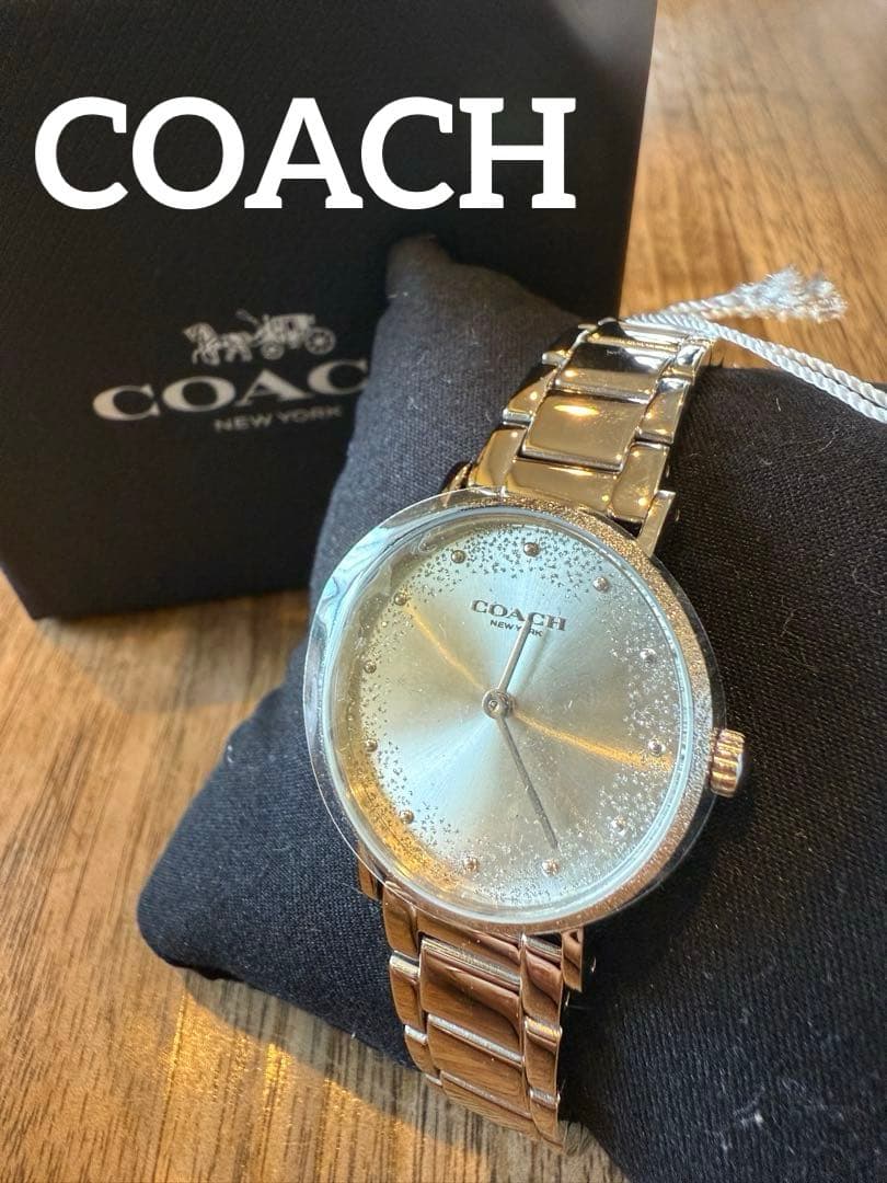 k*g様 22,000円相当‼️【新品未使用タグ付き】COACH シルバー 腕時