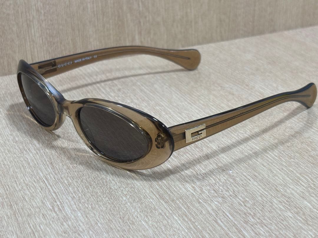 ☆GUCCI オーバルサングラス ブラウン