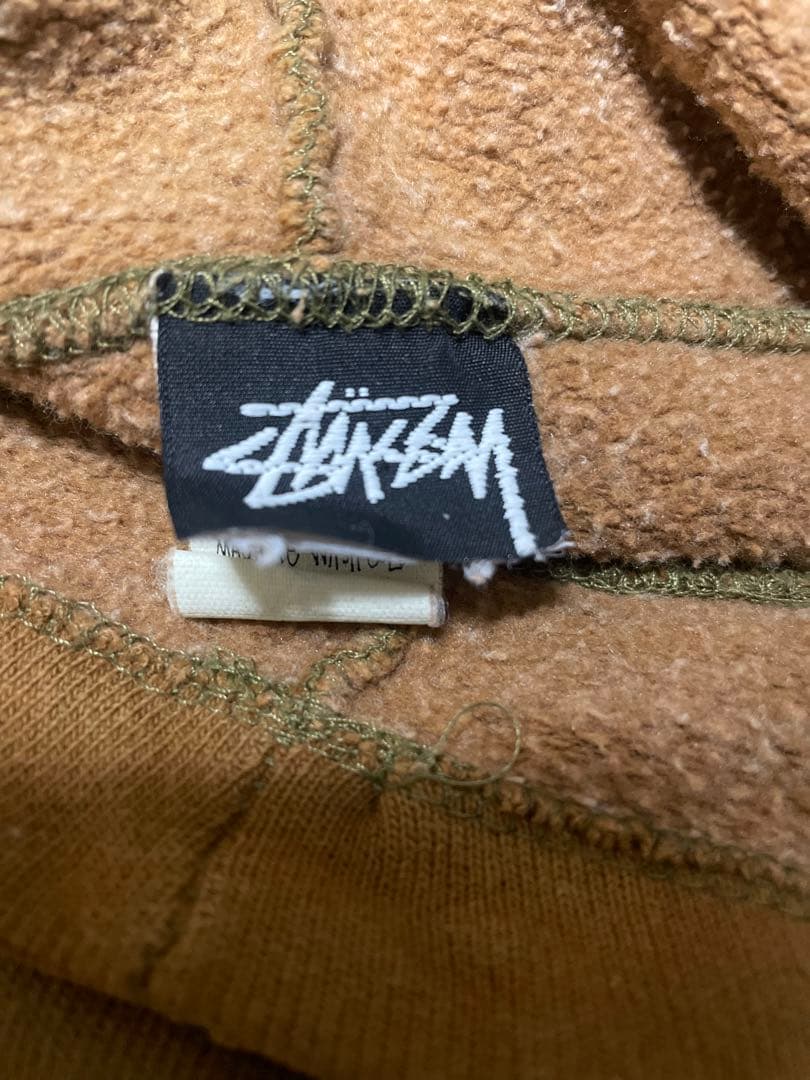 80s USA製 old stussyモックネック パーカー シャドーマン