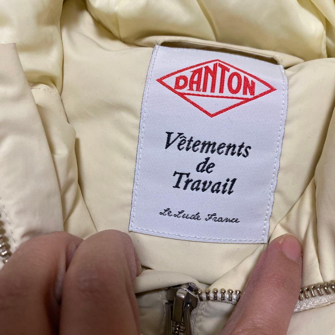 希少未使用に近い　ダントンハイロフトフーデットダウンジャケット　Ｍ　オフホワイト