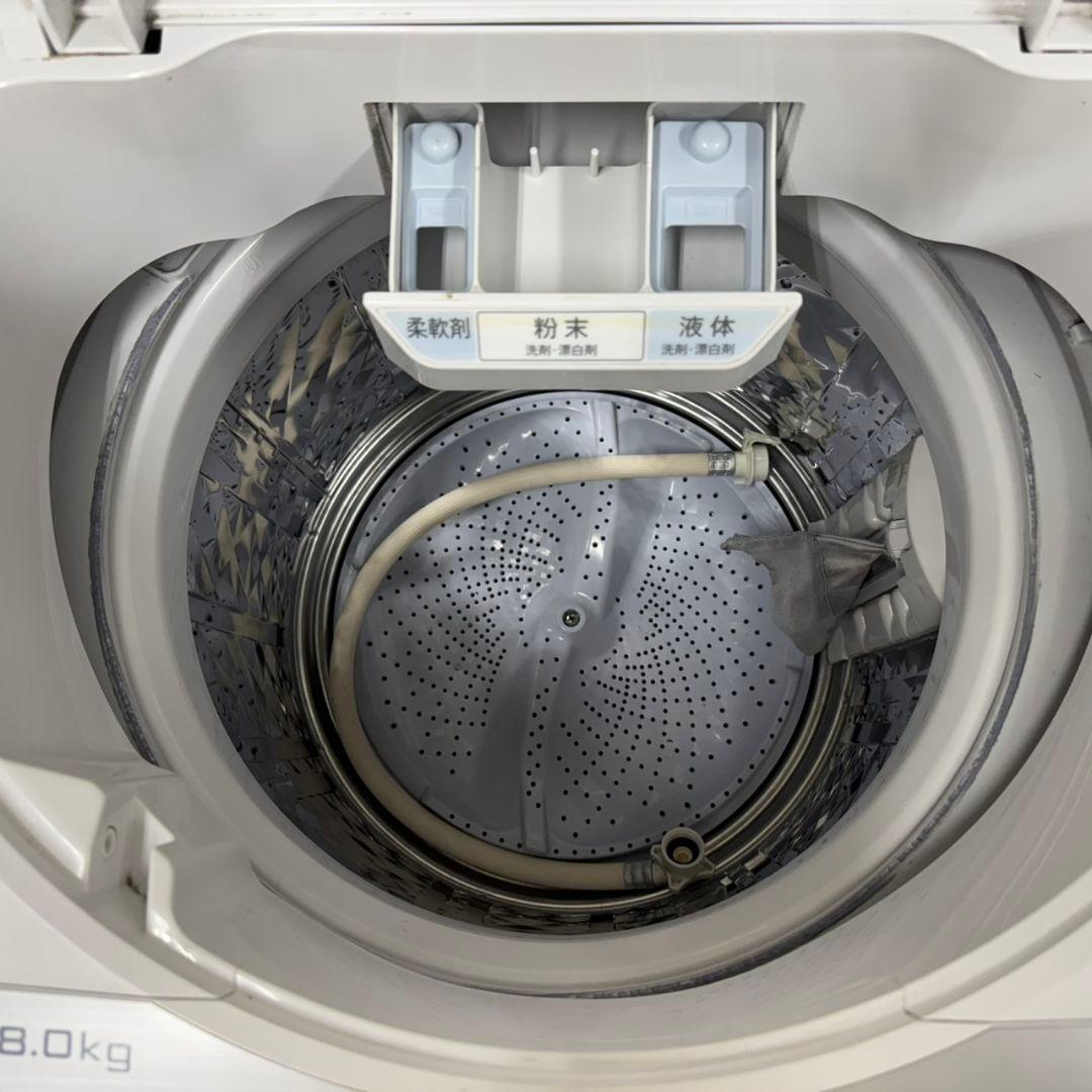 R25　SHARP　家庭用　洗濯機　8キロ　小型　インバーター搭載　保証込み