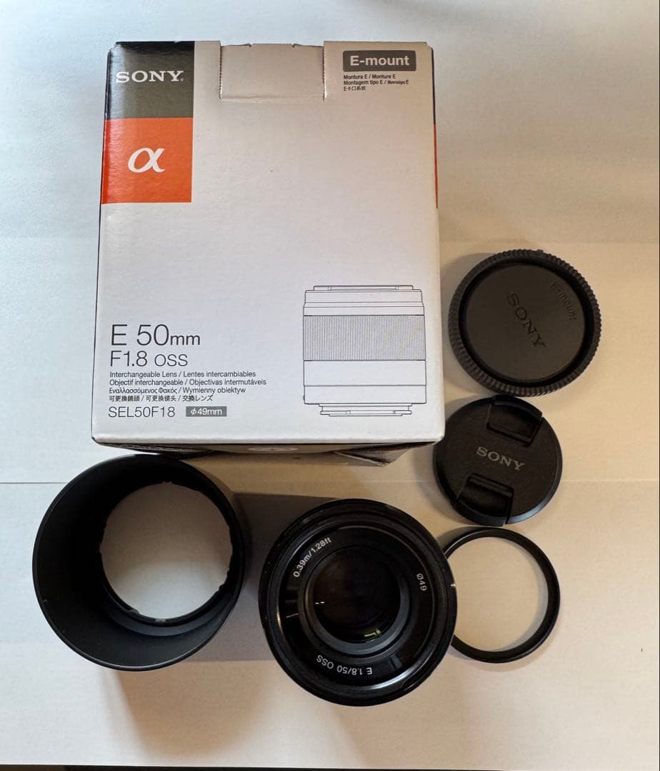 sony 50mm oss レンズフィルター付