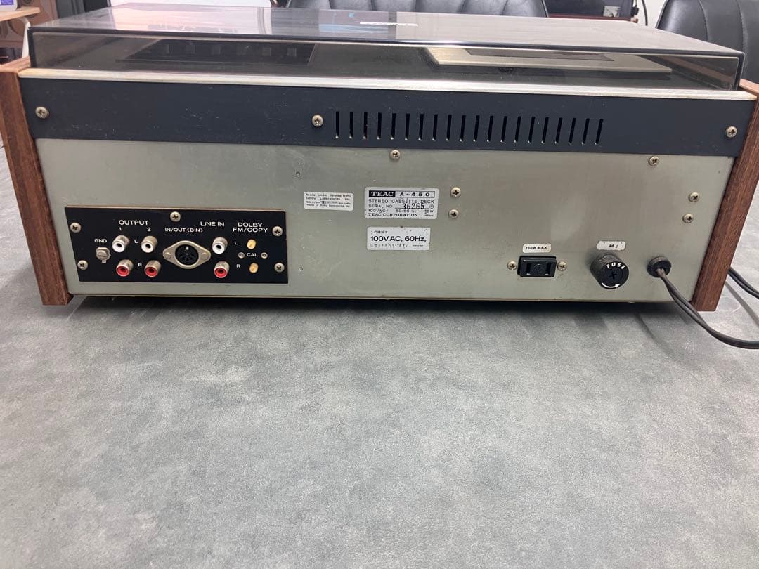 名機！【TEAC/テアック】A-450 カセットデッキ オーディオ※通電のみ確認