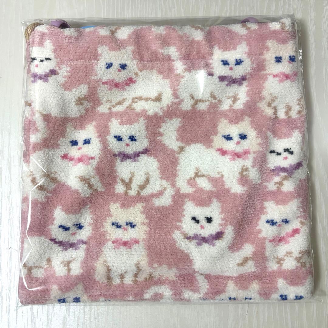 新品タグ付き　モフモフネコチャン 巾着　フェイラー　FEILER