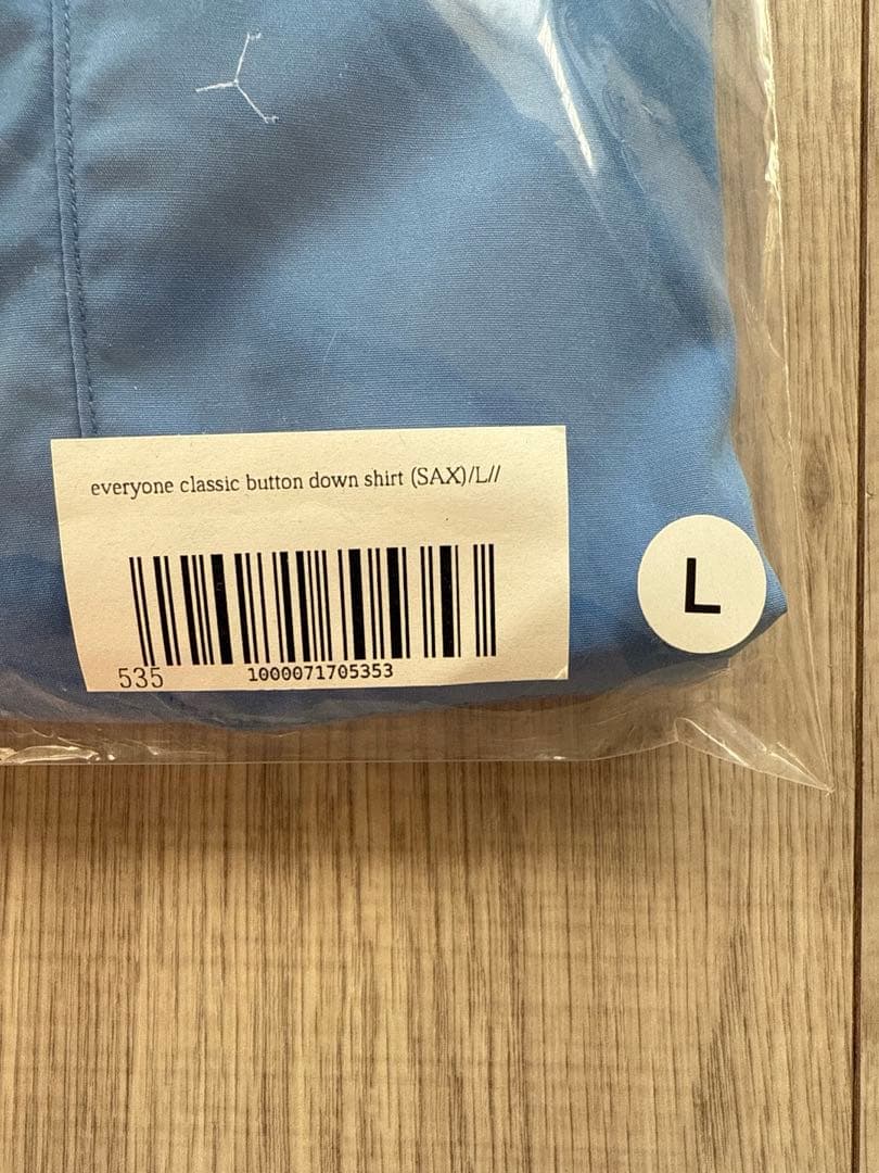 トップス everyone classic button down shirt (SAX)
