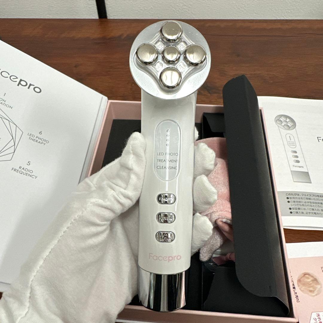 【美品✨】 Facepro フェイスプロ 美顔器 LED EMS イオン導入