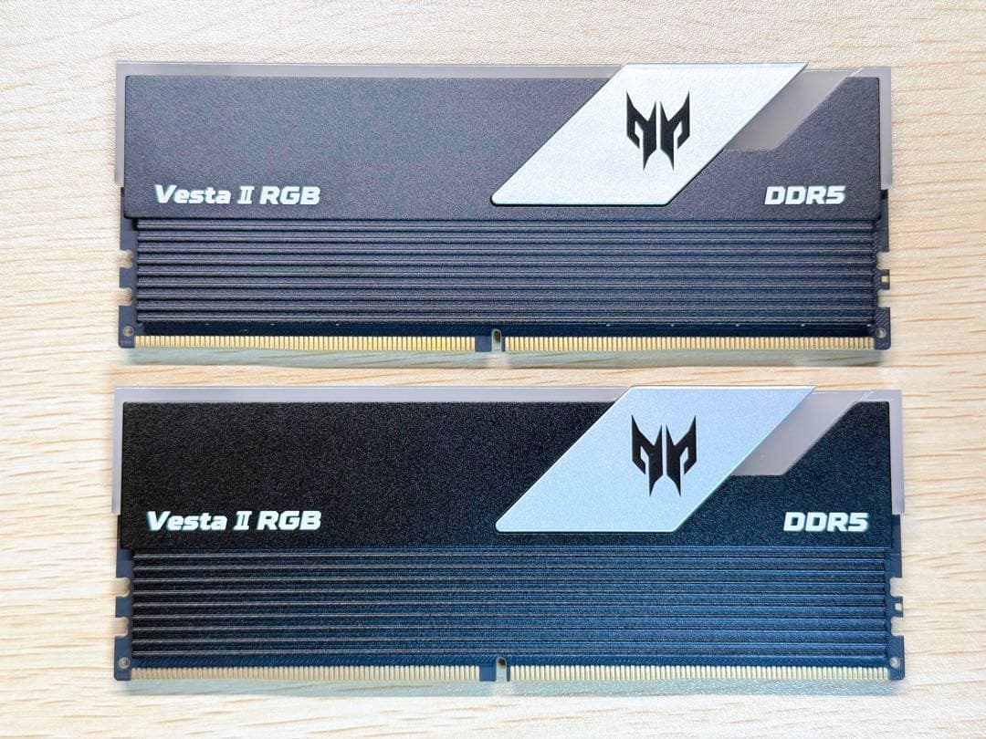 Acer DDR5 6000MHz デスクトップPC用メモリ32GB×2 RGB