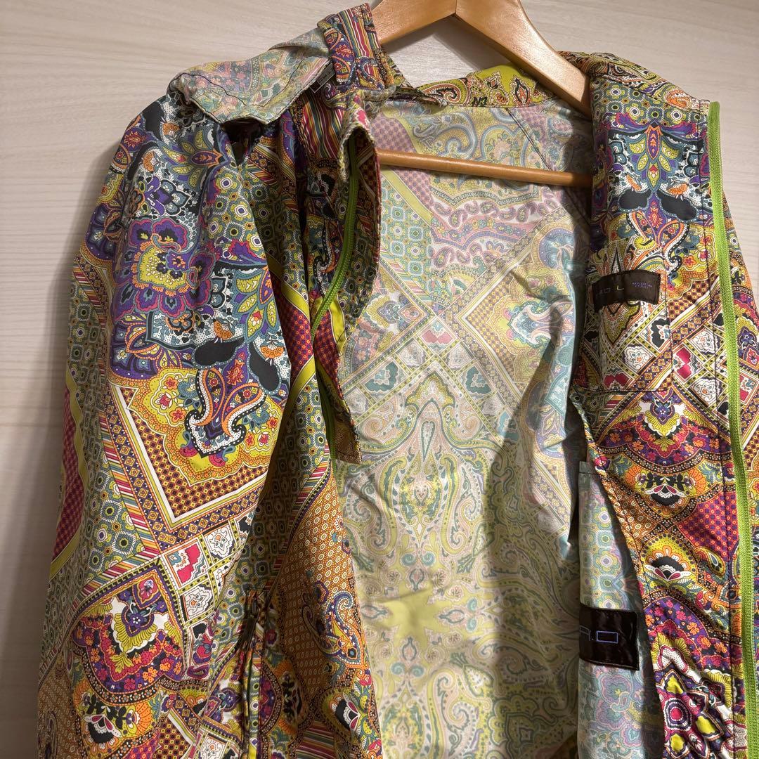 希少　ETRO ペイズリー　ナイロンジャケット　フード　パッカブル　サイズL