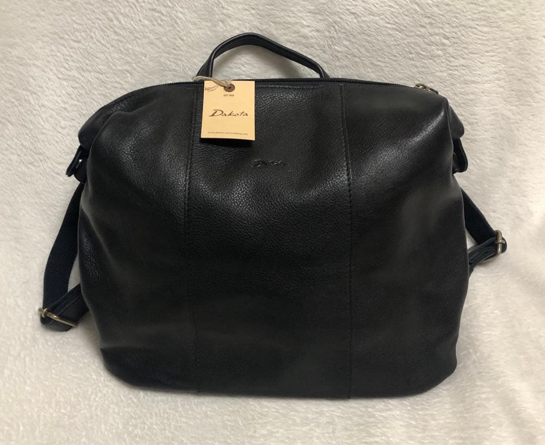新品 タグ付 Dakota/ダコタ レザー リュックサック 本革レザー ブラック