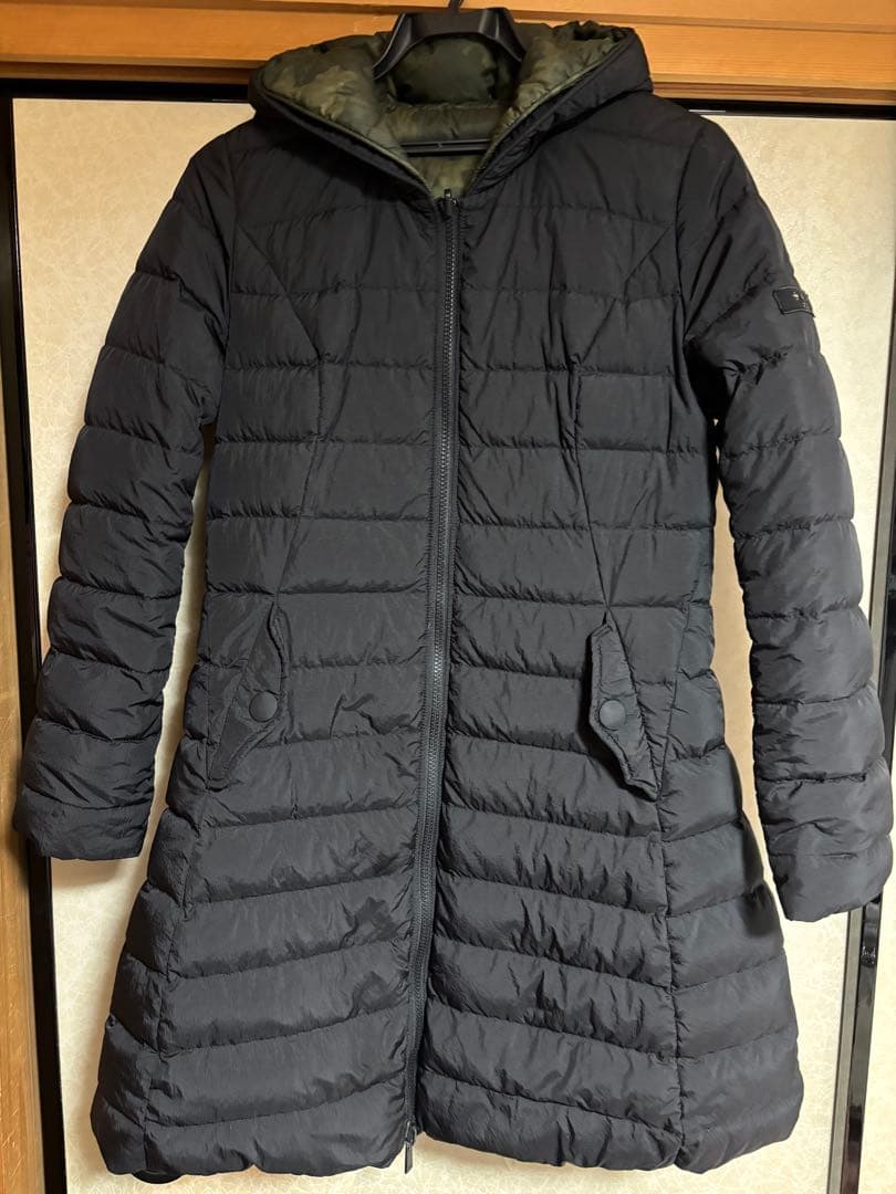 タトラス ✨ブラック✨リバーシブル カモフラ 迷彩 柄 ダウン コート