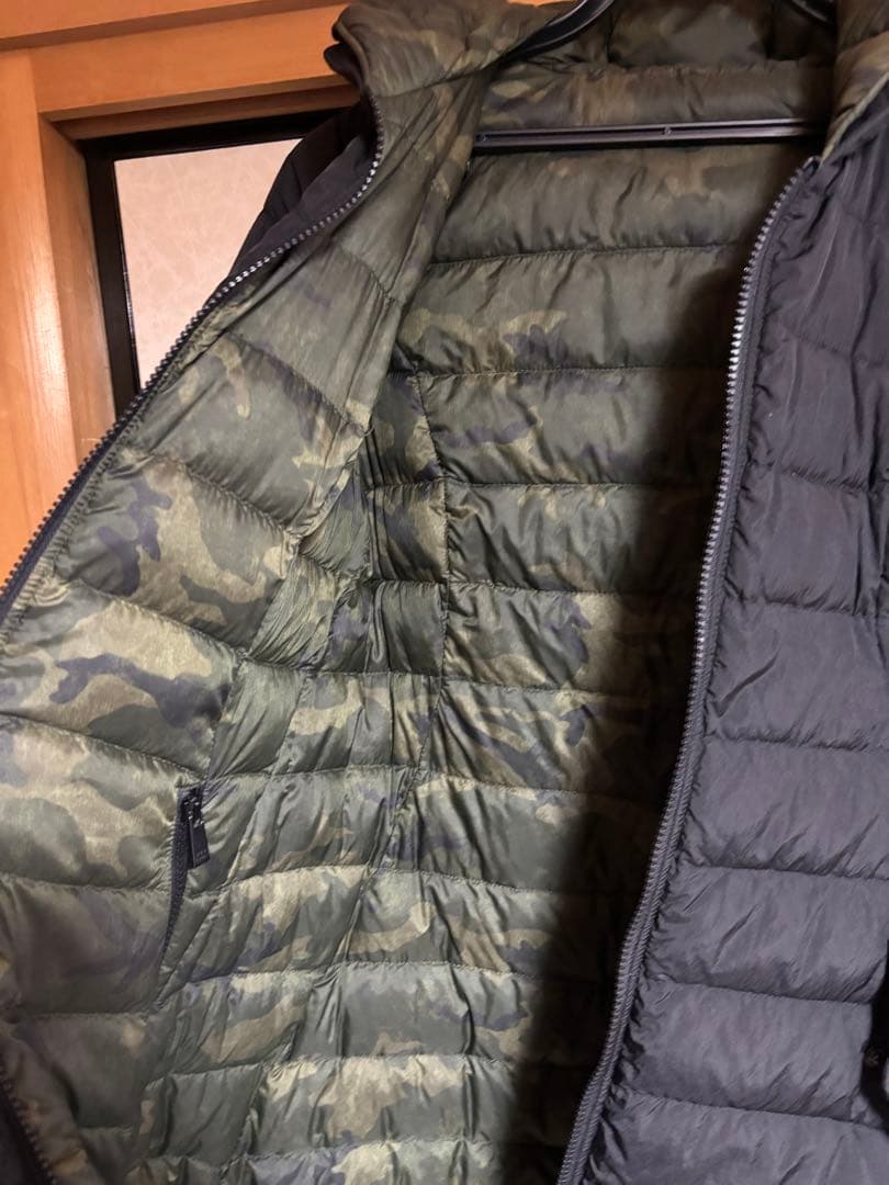 タトラス ✨ブラック✨リバーシブル カモフラ 迷彩 柄 ダウン コート