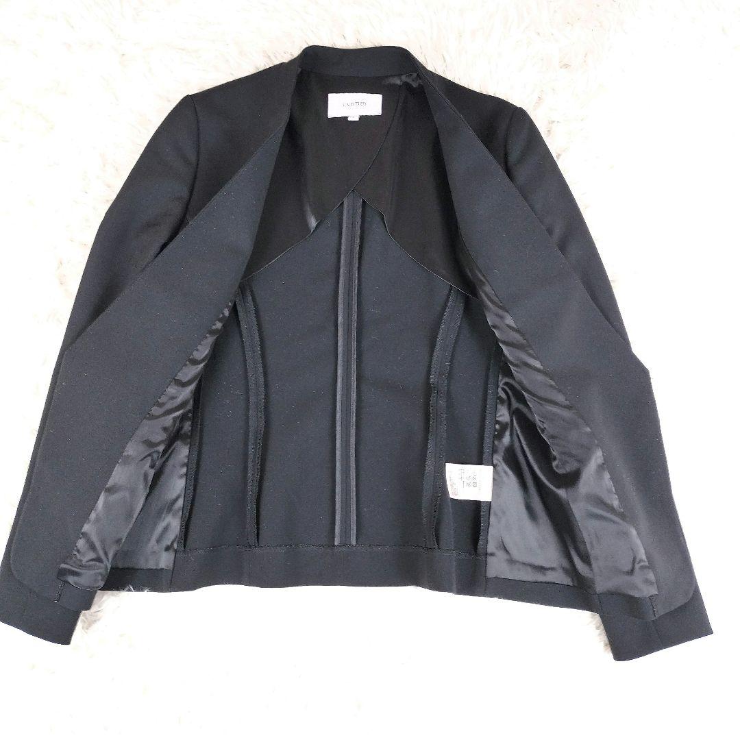 ✨️美品✨️ アンタイトル セットアップ パンツスーツ ノーカラー 洗える S