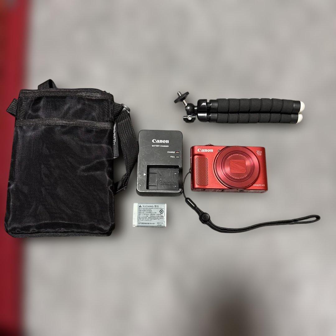 CANON SX620HS レッド 美品 付属品多数