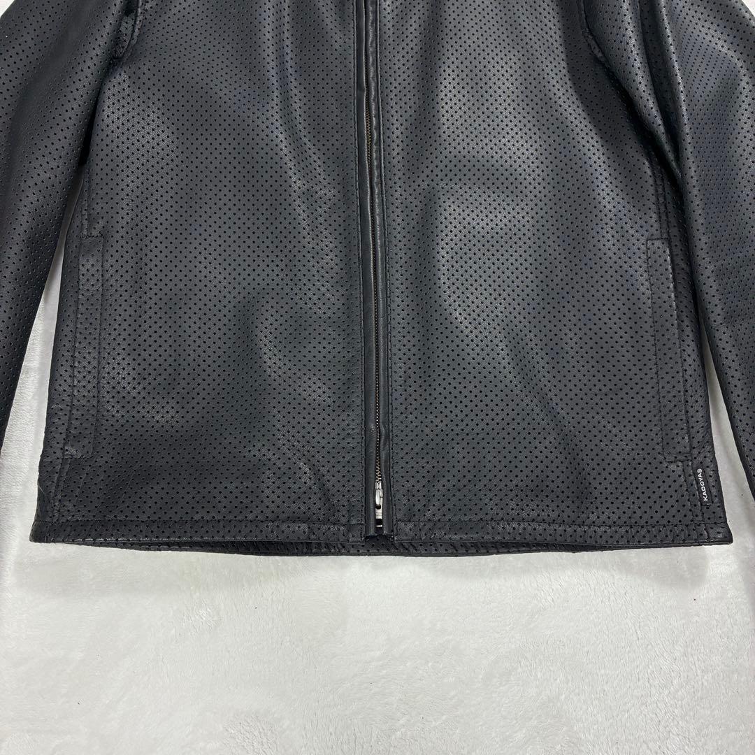 h*a様 極美品✨KADOYA K‘S LEATHER パンチングレザー ライダ