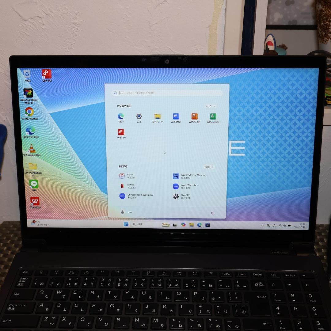 Win11公式対応Corei7/メ16G/高速SSD+HDD/BD/無線/カメラ