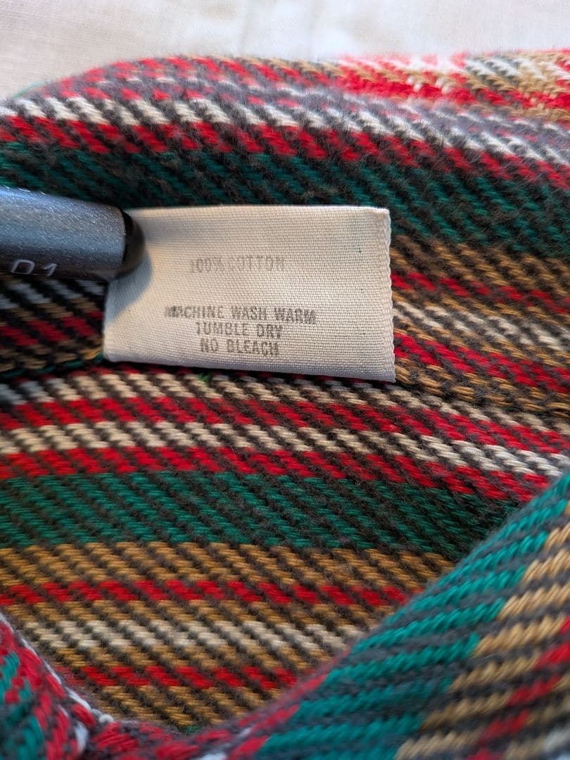 60〜７０年代　ELY 黒ベース　ビンテージネルシャツ