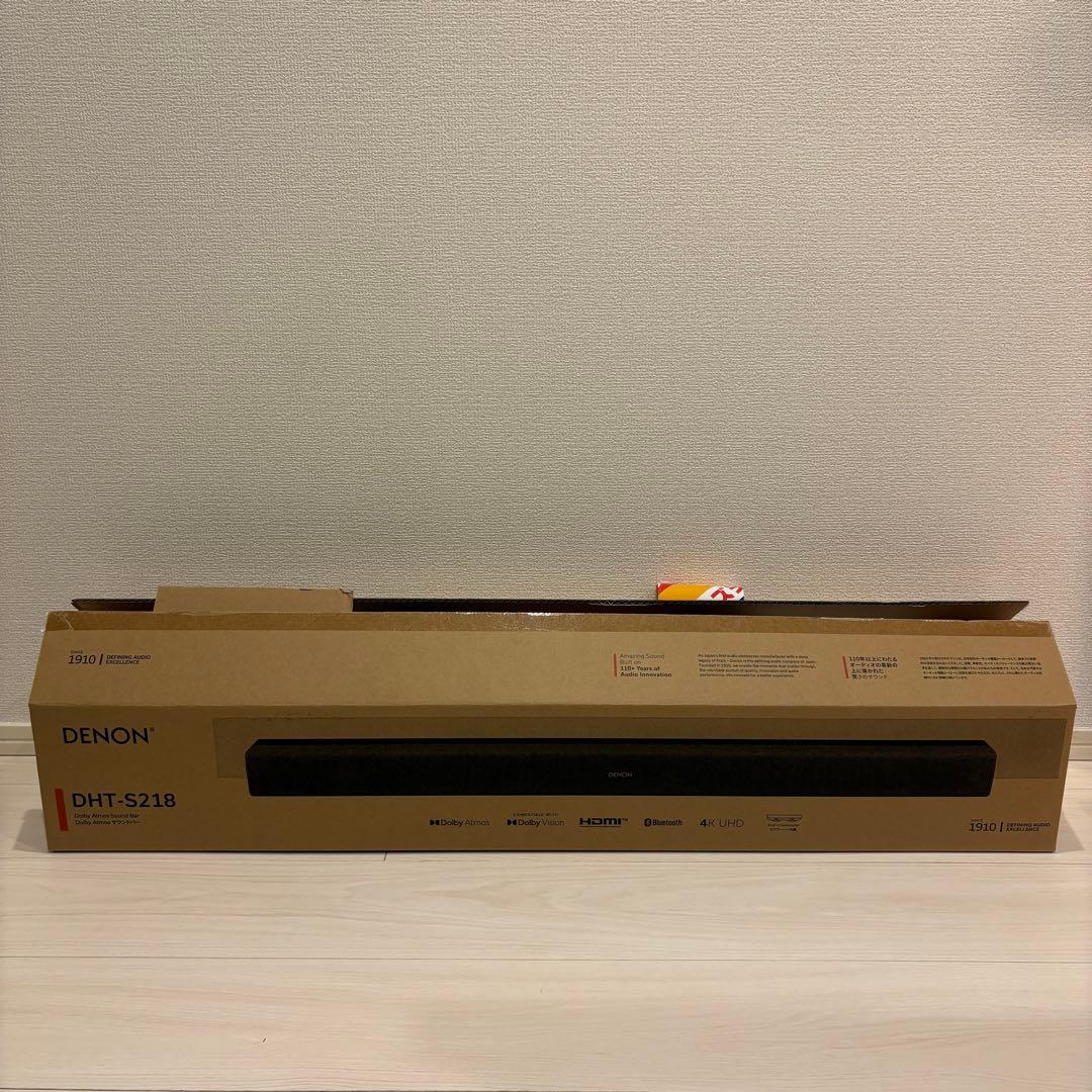 【美品】保証付【Denon】デノン サウンドバー【DHT-S218K】