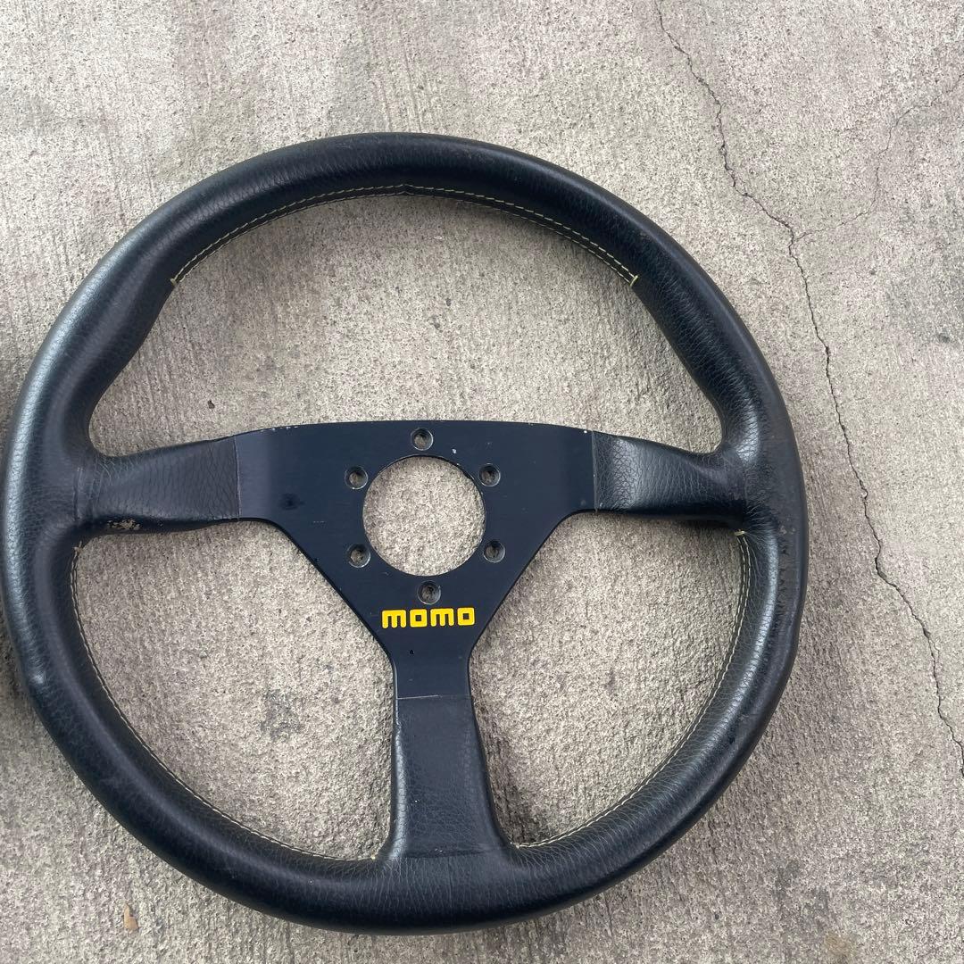 ウッドステアリングホイール momo