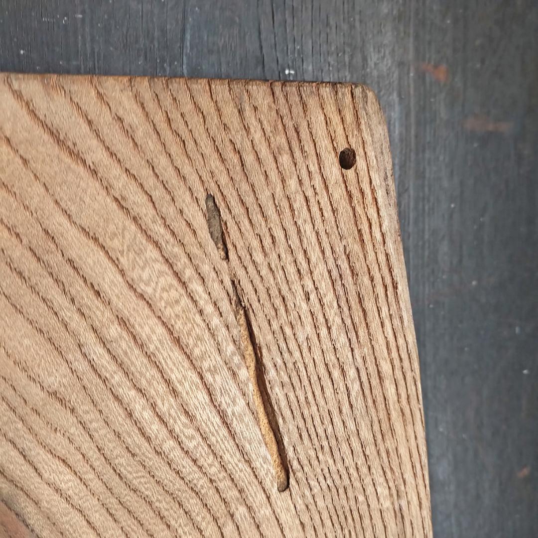 【送料込み】【古材⑫　厚み3.2㎝　無垢材 一枚板　欅？】