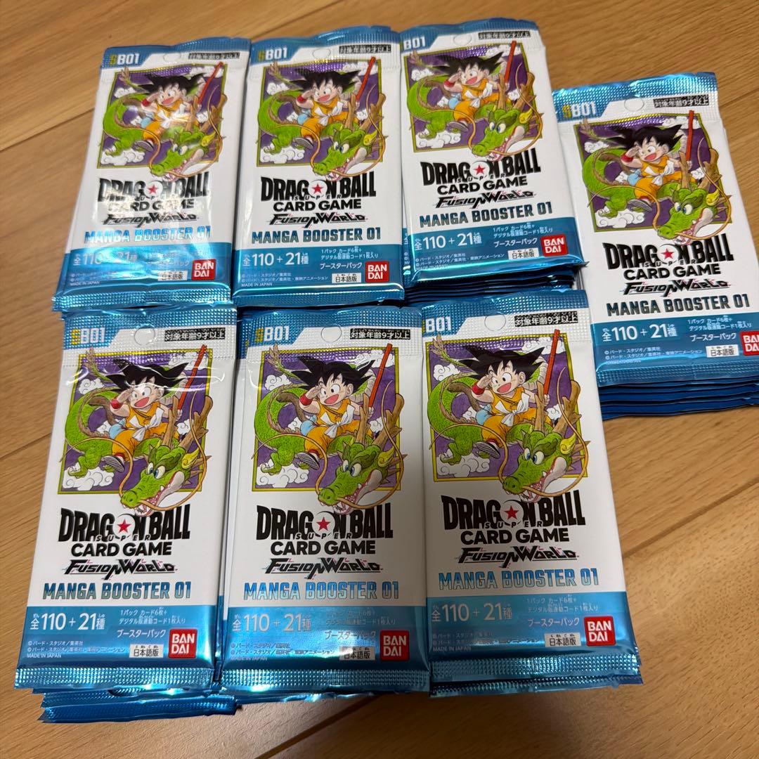 【ドラゴンボールカード】マンガブースター01 サーチ済み　76パック