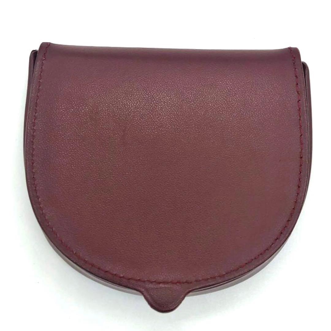 未使用級✨カルティエ レザー　ケース ボルドー